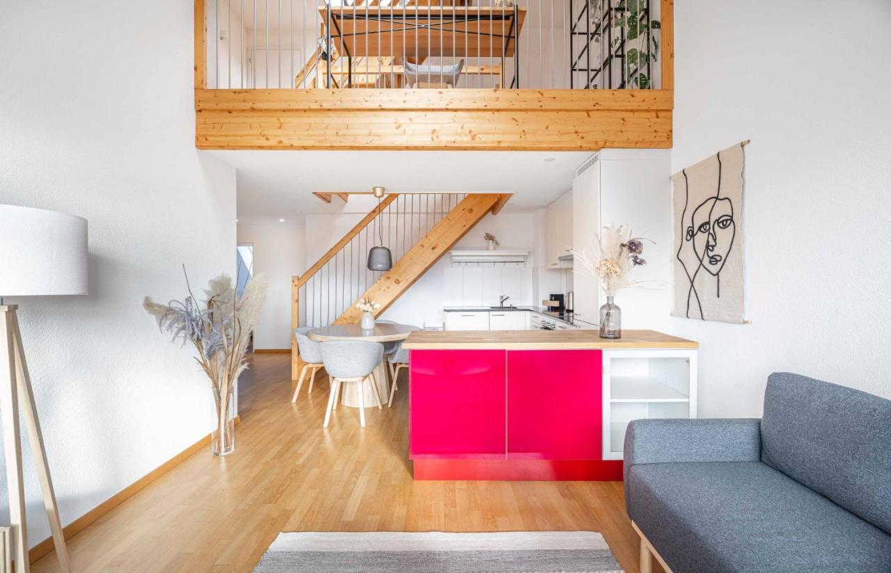 Modern 3Bdr Duplex With Skyroof In Trendy Zurich West Apartman Kültér fotó
